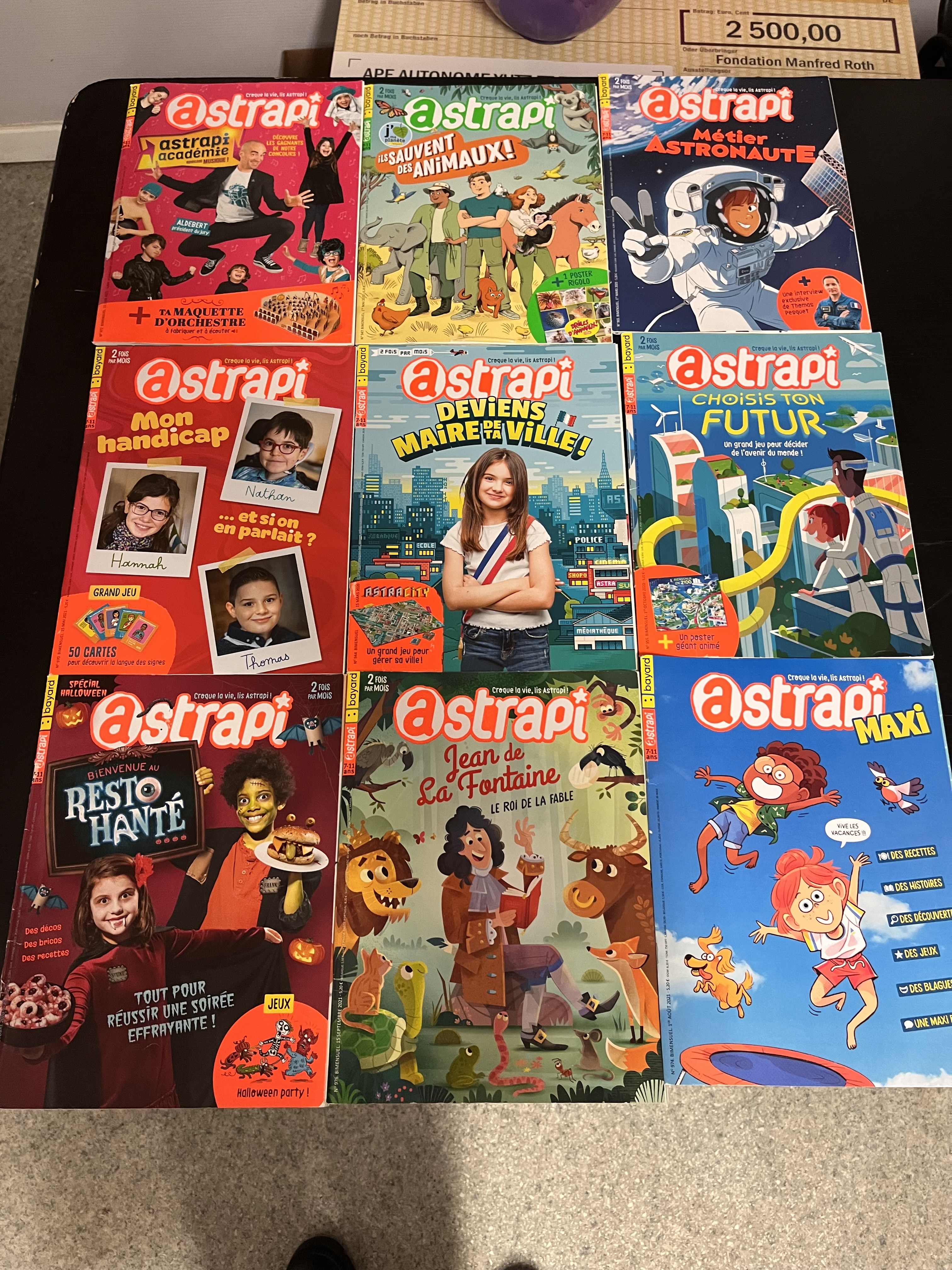 photo de Lot de 9 magazines Astrapi