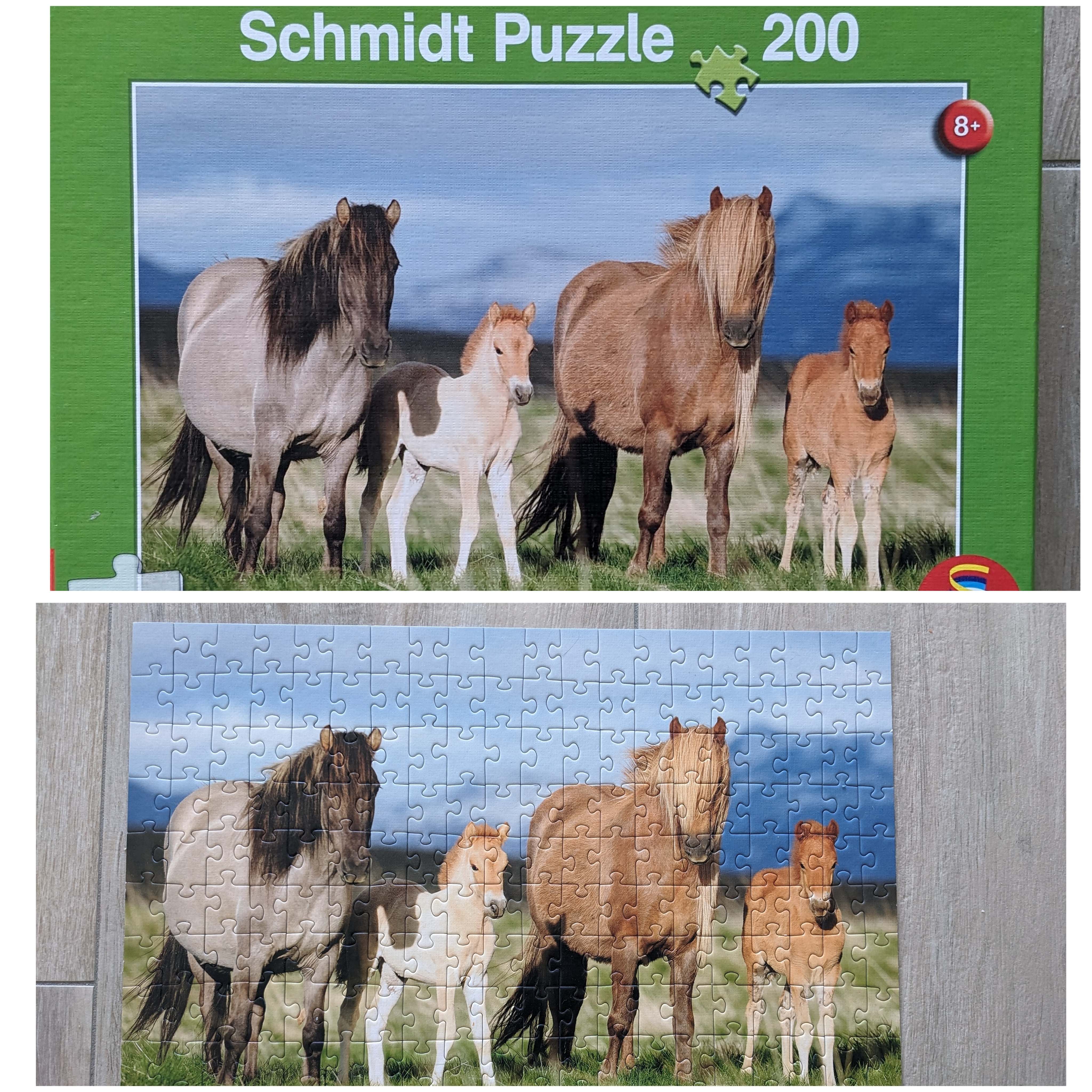 photo de Puzzle poneys 200 pièces